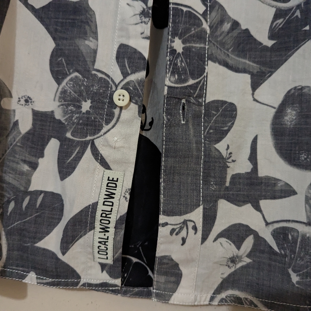 KAVU The Jam Citrus Grove Short Sleeve Shirt Summer Button Up Size S NWT - Picture 4 of 7